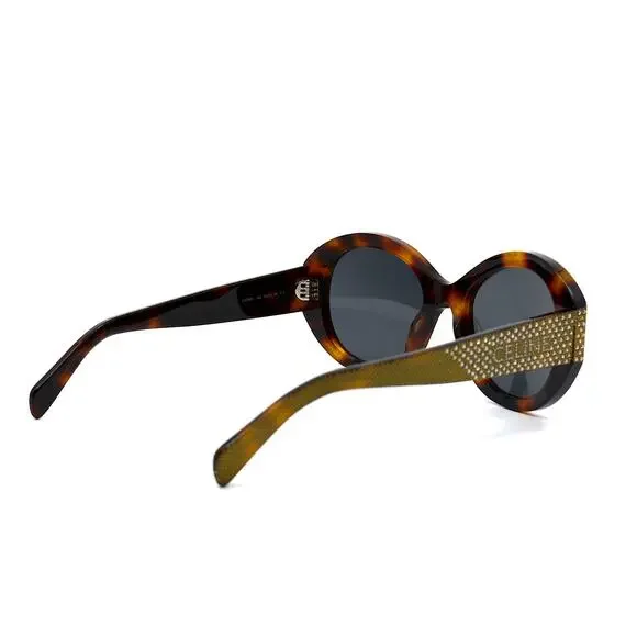 NEW CELINE CL4240IS 53A HAVANA WITH GOLD EMBELLISHMENT SUNGLASSES AUTHENTIC - Picture 7 of 10